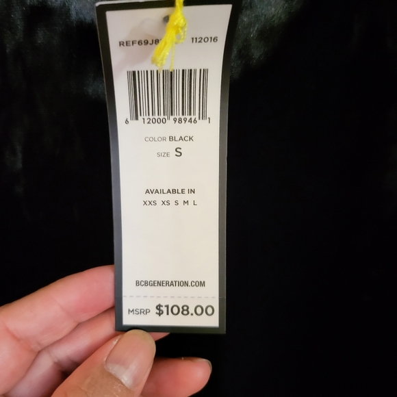 BCBGENERATION Women's Velvet Of The Shoulder Long Sleeve Midi Dress Size S - Picture 7 of 11